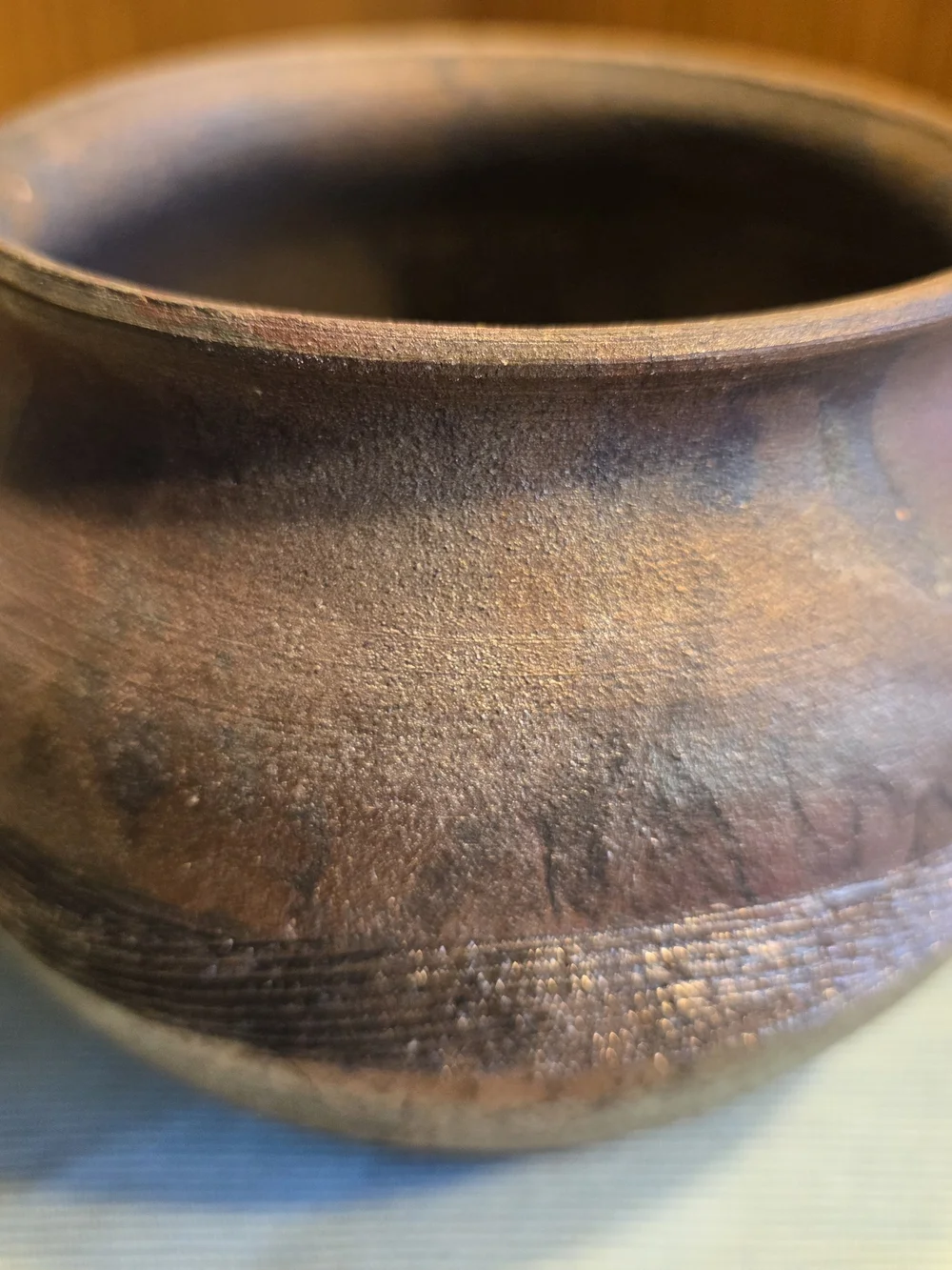 Raku Pottery Planter Pot Vase